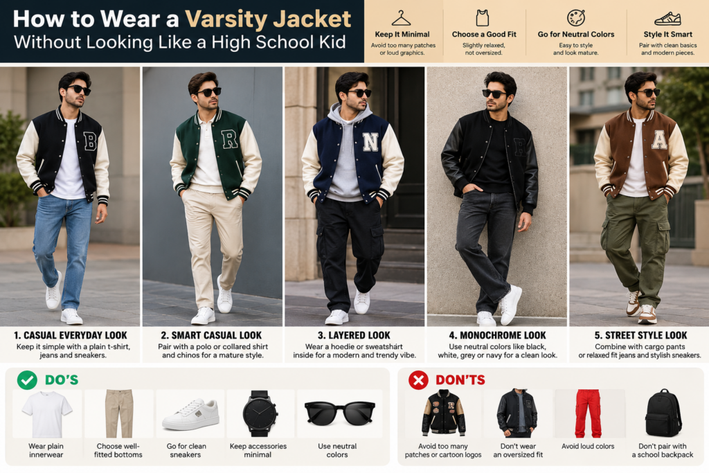 How to Wear a Varsity Jacket Without Looking Like a High Schooler