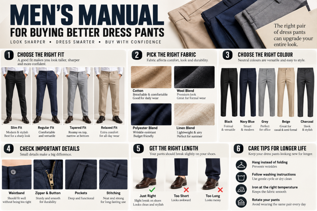 Men's Manual For Buying Better Dress Pants
